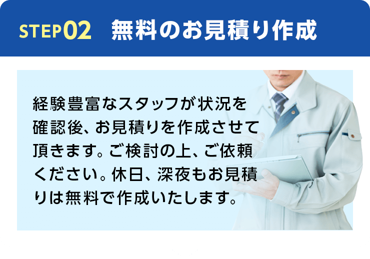STEP02電話でのお問い合わせ
